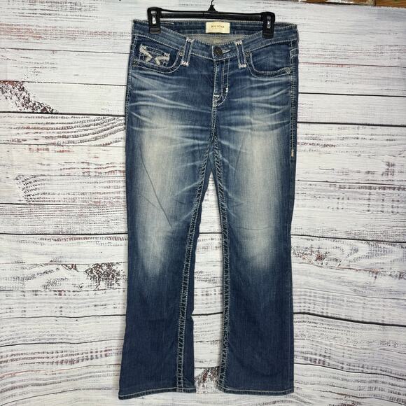 Big Star Maddie Boot Cut Jeans Low Rise - Size 27R - Picture 1 of 3